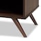Baxton Studio Naoki Grey and Walnut Finished Wood 2-Door TV Stand 168-10927 - alternate 5